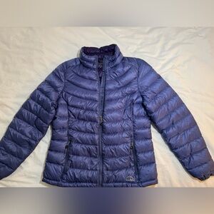L.L. Bean Women's Purple Puffer Jacket